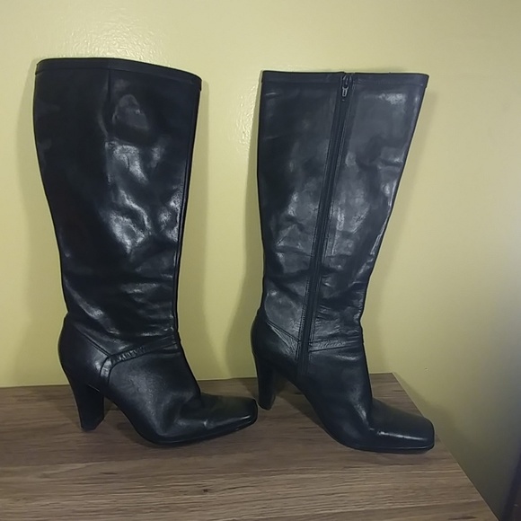Nine West Black Leather Boots - Picture 3 of 5